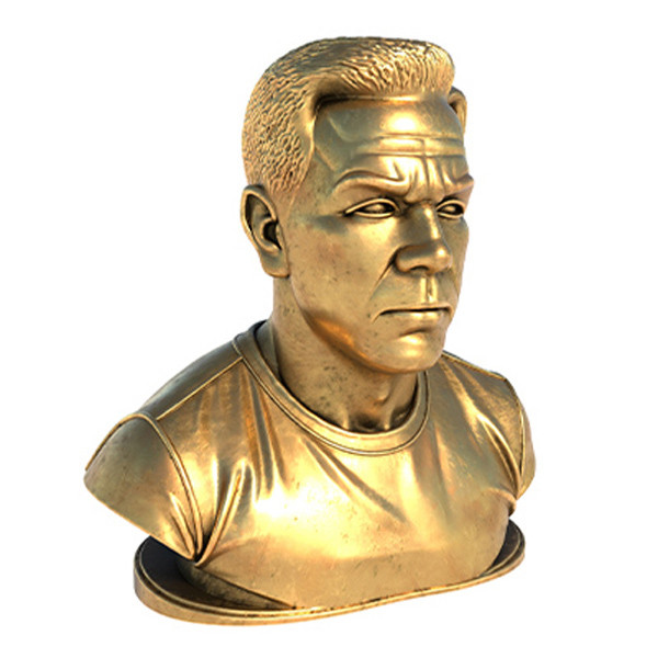 Mark Wahlberg statue 3D 模型 .c4d .max .obj .3ds .fbx .stl .blend 