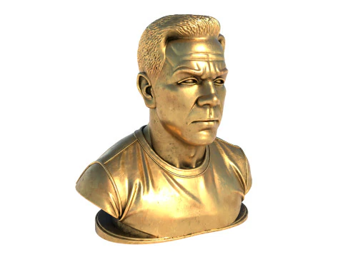 Mark Wahlberg statue 3D Model