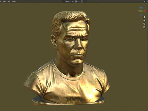 Mark Wahlberg statue 3D Model
