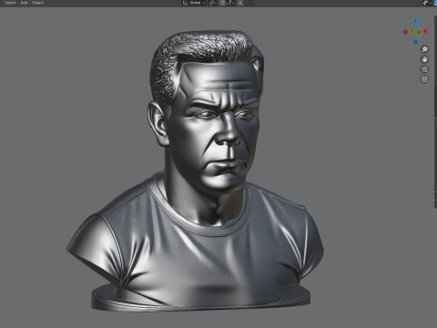 Mark Wahlberg statue 3D 模型