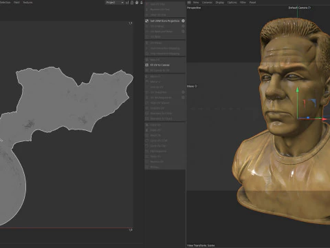 Mark Wahlberg statue 3D Model