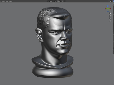 Matt statue 3D मॉडल