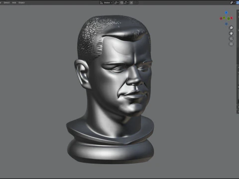 Matt heykeli 3D Model