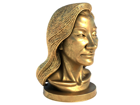 Michelle Yeoh statue 3D Model
