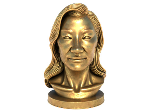 Michelle Yeoh statue 3D Model