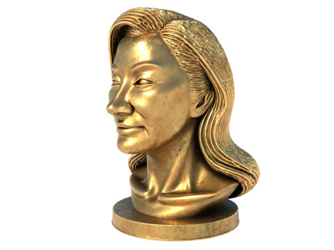 Michelle Yeoh statue 3D Model
