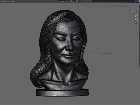 Michelle Yeoh statue 3D Model