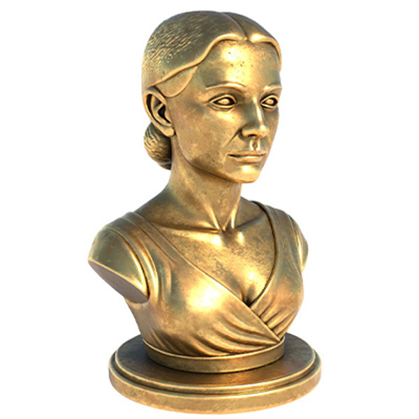 Natalie Portman statue Modelo 3D .c4d .max .obj .3ds .fbx .stl .blend 