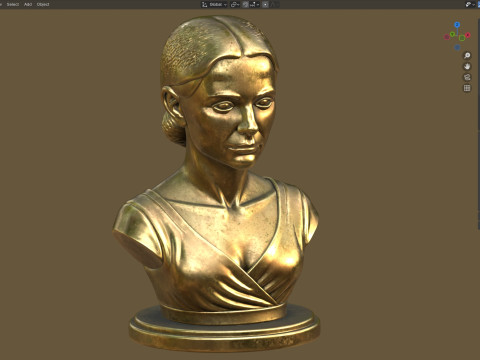 Natalie Portman statue Modelo 3D