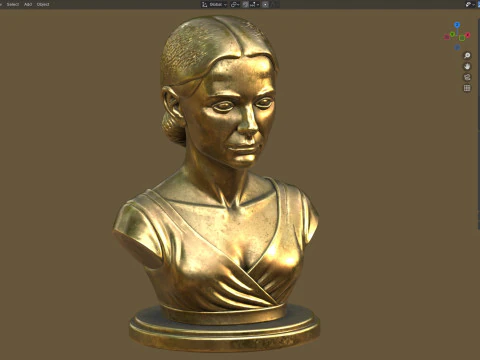 Statua di Natalie Portman Modello 3D