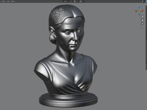 Natalie Portman statue Modelo 3D