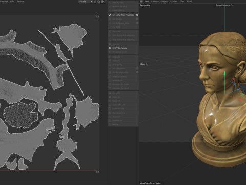 Natalie Portman statue Modelo 3D