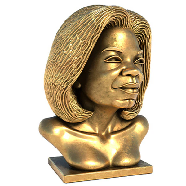 Oprah Winfrey statue 3D Model .c4d .max .obj .3ds .fbx .stl .blend 