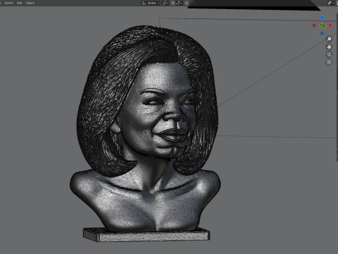 Oprah Winfrey statue 3D 模型