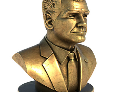 Pierce Brosnan statue Modelo 3D