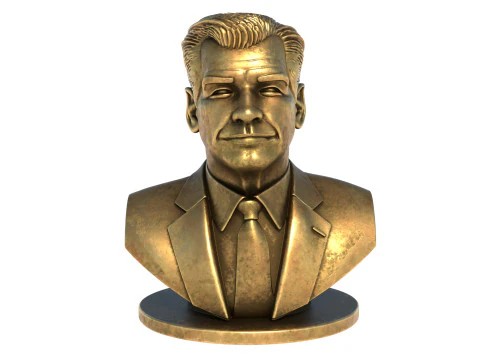 Pierce Brosnan statue 3D Model