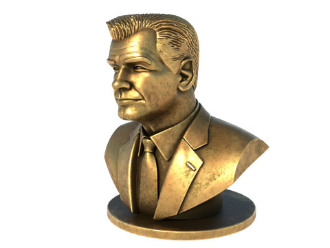 Pierce Brosnan statue 3D Modell