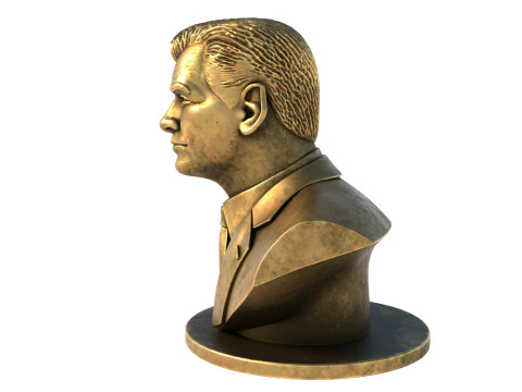 Pierce Brosnan statue 3D Model