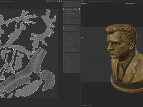 Pierce Brosnan statue 3D Modell