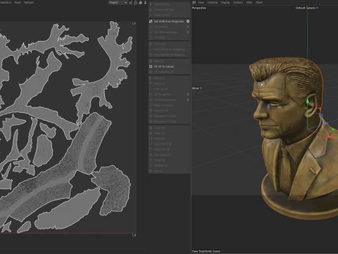 Pierce Brosnan statue 3D Model