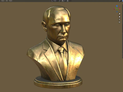 estatua de putin Modelo 3D