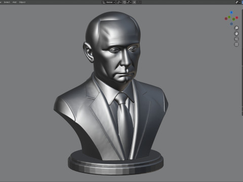 Putin statue 3D 模型