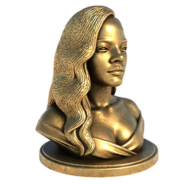 Rihanna statue 3D Модель .c4d .max .obj .3ds .fbx .stl .blend