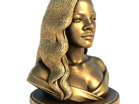 Rihanna statue Modelo 3D
