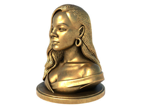 Rihanna statue 3D मॉडल