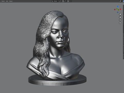 Rihanna statue 3D मॉडल