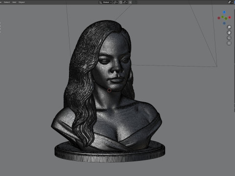 Rihanna statue 3D मॉडल