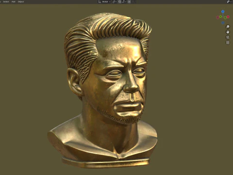 Robert Downey Jr statue 3D Model