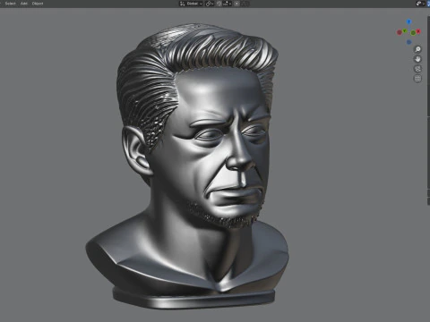 Robert Downey Jr statue 3D Model