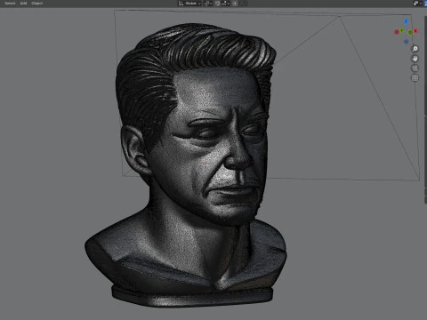 Robert Downey Jr statue 3D Model