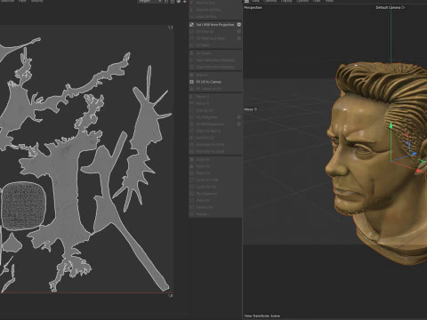 Robert Downey Jr statue 3D Model