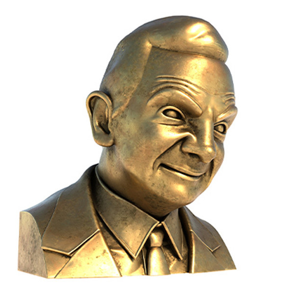 Rowan Atkinson statue 3D Model .c4d .max .obj .3ds .fbx .stl .blend 