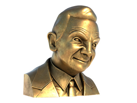 Rowan Atkinson statue 3D Model