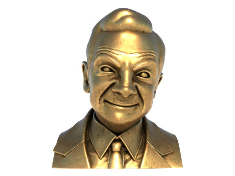 Rowan Atkinson statue 3D Model