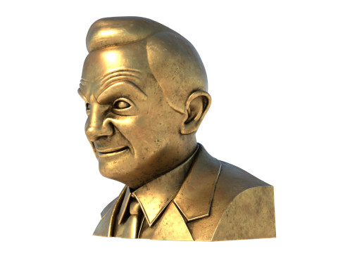 Rowan Atkinson statue 3D Model