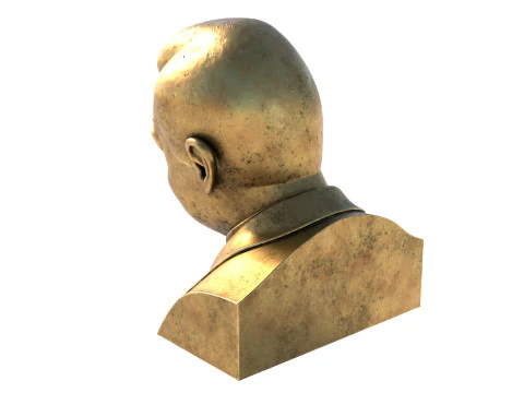 Rowan Atkinson statue 3D Model