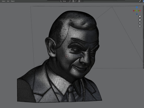 Rowan Atkinson statue 3D Model