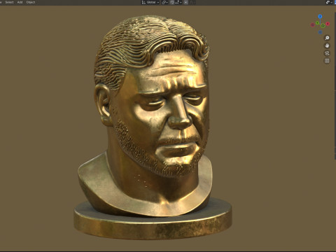 Rusell statue 3D 模型