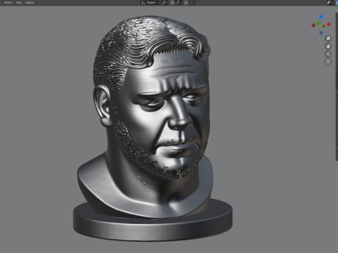 Rusell statue 3D 模型