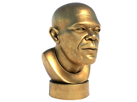 Samuel L Jackson statue 3D Model