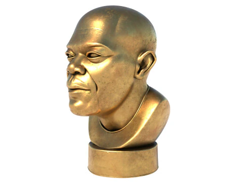 Samuel L Jackson statue 3D Model