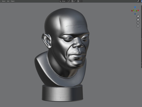 Samuel L Jackson statue 3D 模型
