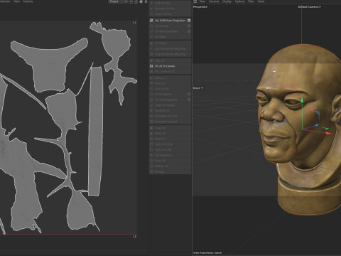 Samuel L Jackson statue 3D 模型