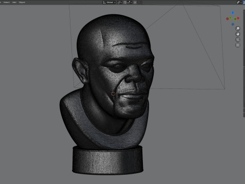 Samuel L Jackson statue 3D 模型