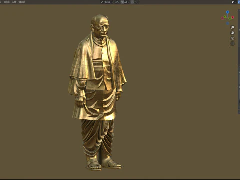 Sardar patel statue 3D Model