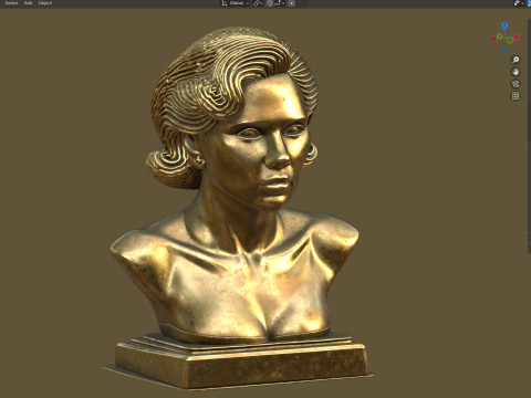 Scarlett statue Modelo 3D